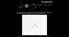 Desktop Screenshot of gravitation3d.com