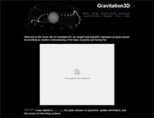 Tablet Screenshot of gravitation3d.com